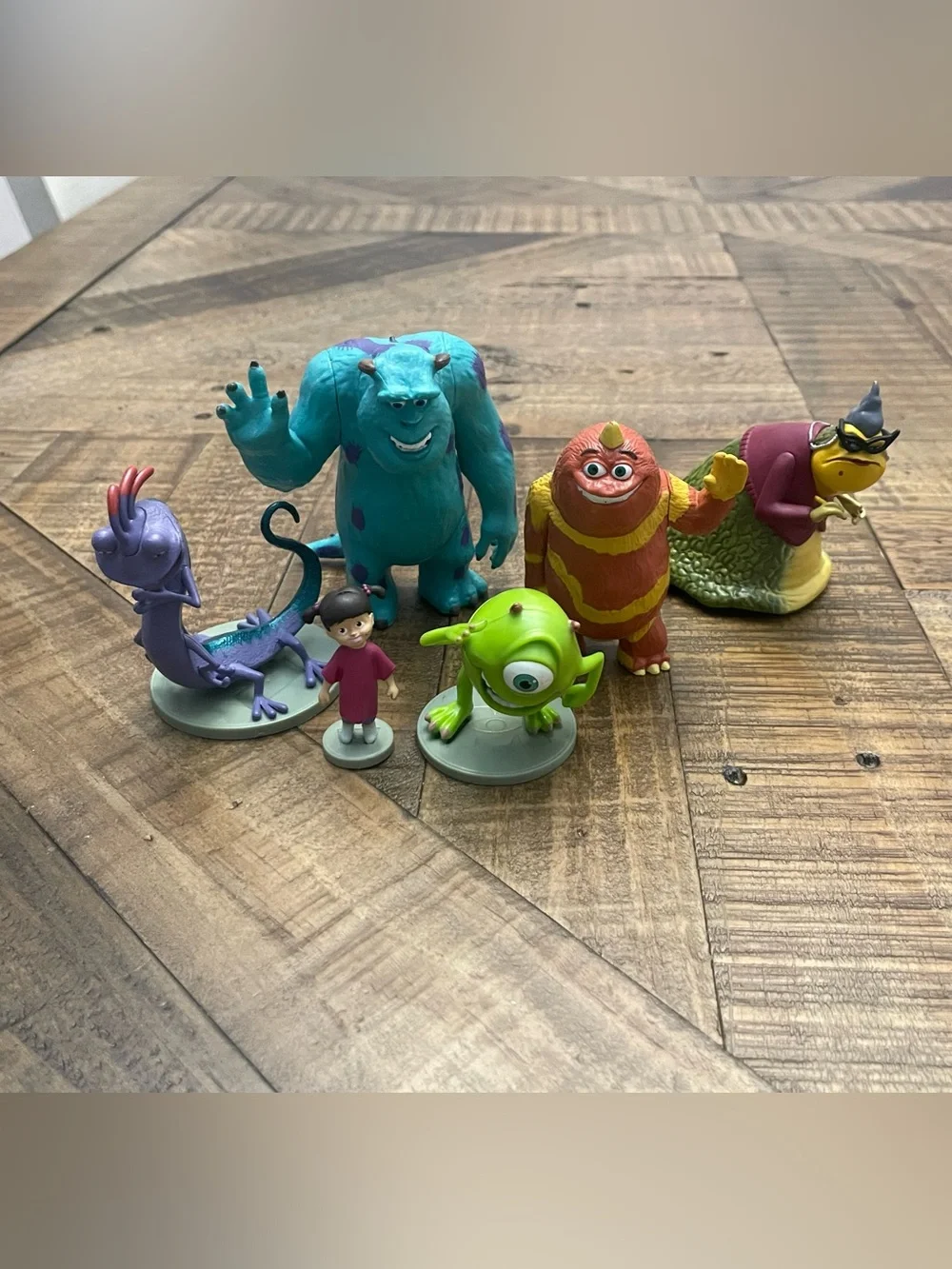 Disney Store Monsters Inc Figurine Playset Lot of 6